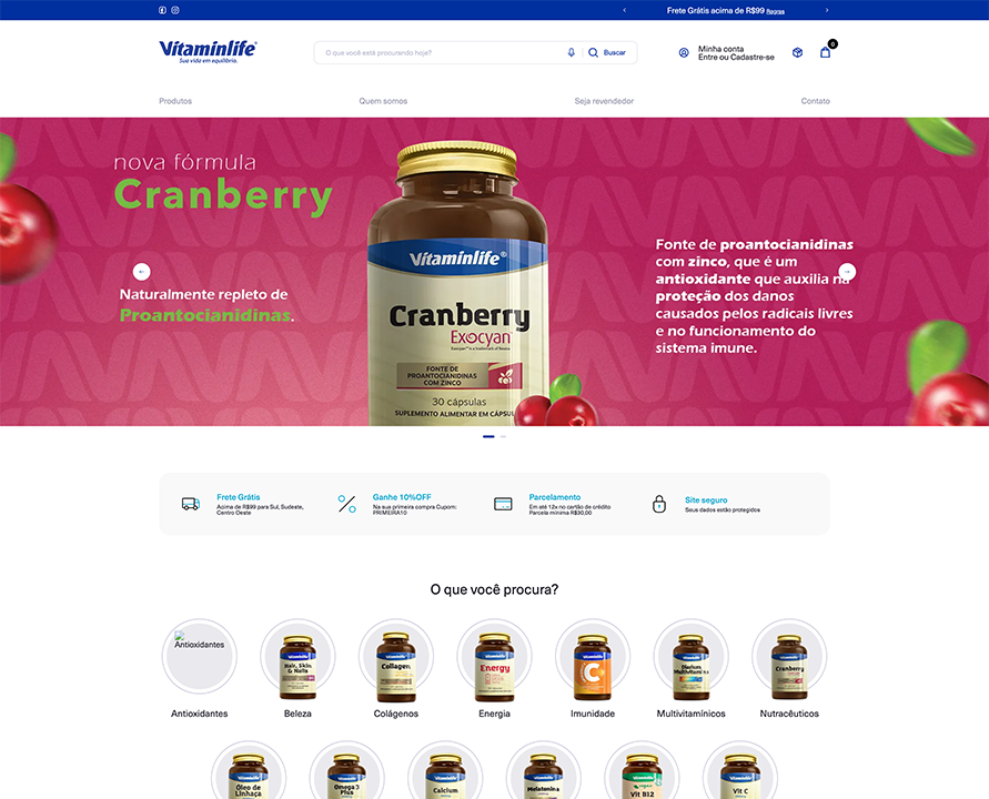 Case Vitaminlife — e-commerce de suplementos